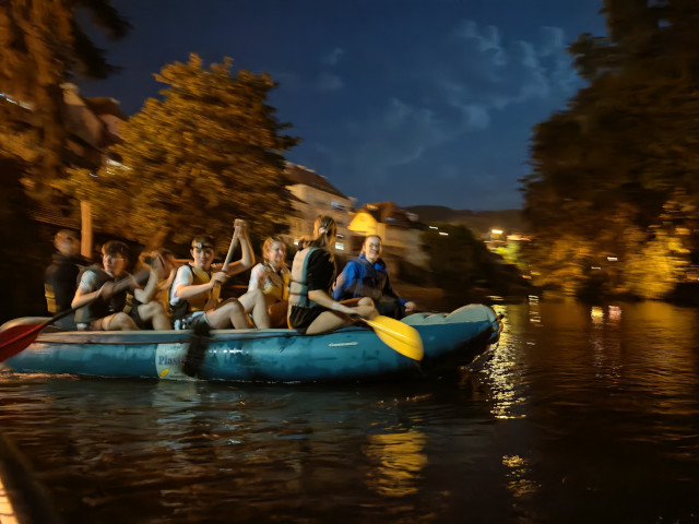 Night rafting Český Krumlov – Vydra boat rental